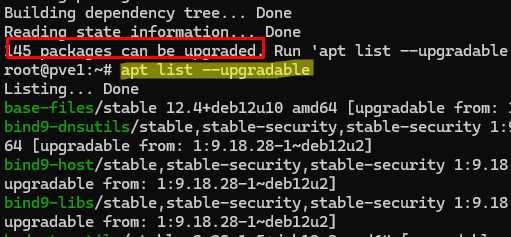 Использование apt full-upgrade для установки изменений зависимостей