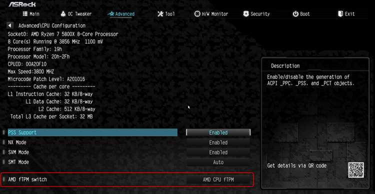 Выбор нужной версии BIOS на официальном сайте Asrock