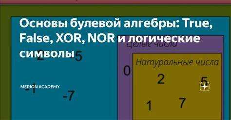 Преобразование строк и чисел в логические значения