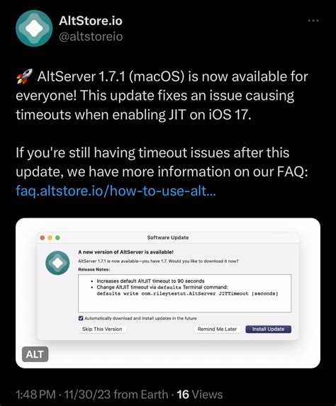 Couldn t find altserver что делать