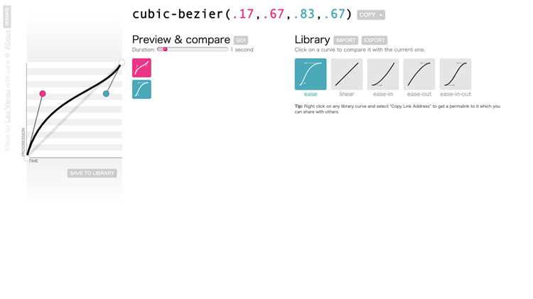 Создание плавных переходов между ключевыми кадрами с помощью Cubic Bezier