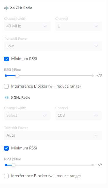 Влияние минимального RSSI на работу Wi-Fi и Bluetooth