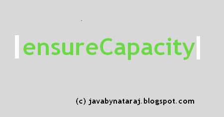 Как использовать ensureCapacity для предотвращения перераспределения памяти