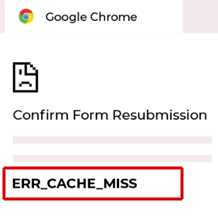 Сбой при отправке POST-запросов и его связь с Err cache miss