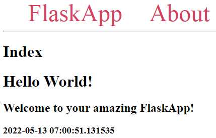 Обновление заголовка через JavaScript в Flask