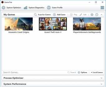 Отключение фоновых процессов и служб через Game Fire