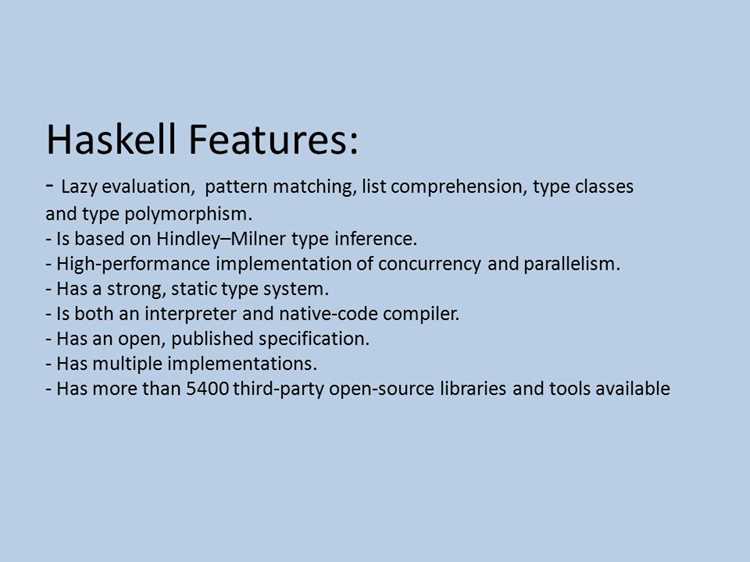 Haskell для чего нужен Haskell для чего нужен