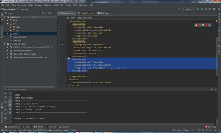 Где найти файл pom.xml в структуре проекта IntelliJ IDEA