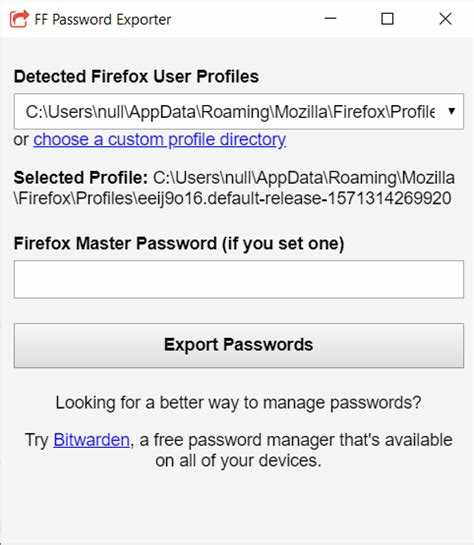 Как экспортировать пароли из firefox в linux Как экспортировать пароли из firefox в linux