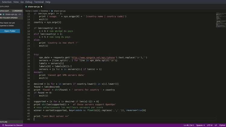 Реализация клиентской части VPN на Python