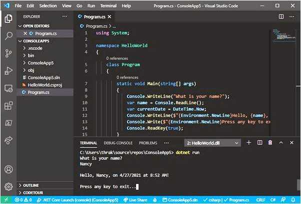 Создание и организация проекта на C в VS Code