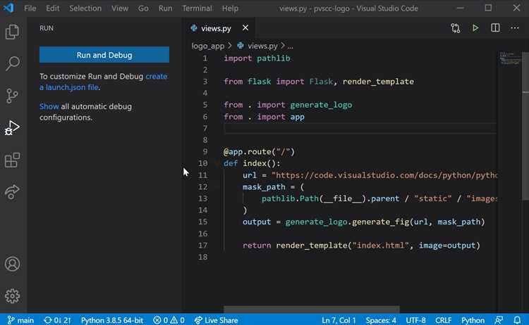 Настройка запуска и отладки Python-скриптов