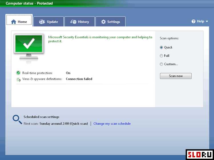 Как обновить microsoft security essentials на windows 7