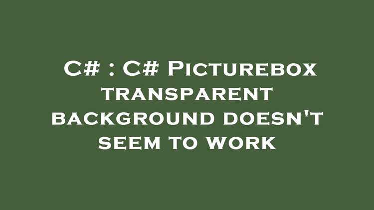 Очистка PictureBox с помощью метода Refresh