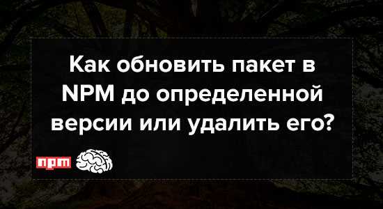 Авторизация в npm и управление учётными данными