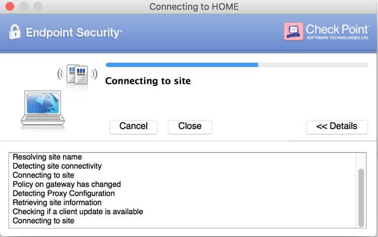 Проверка установленной версии Checkpoint Endpoint Security