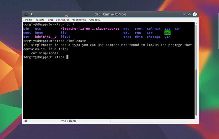 Работа с bash через удалённое подключение SSH