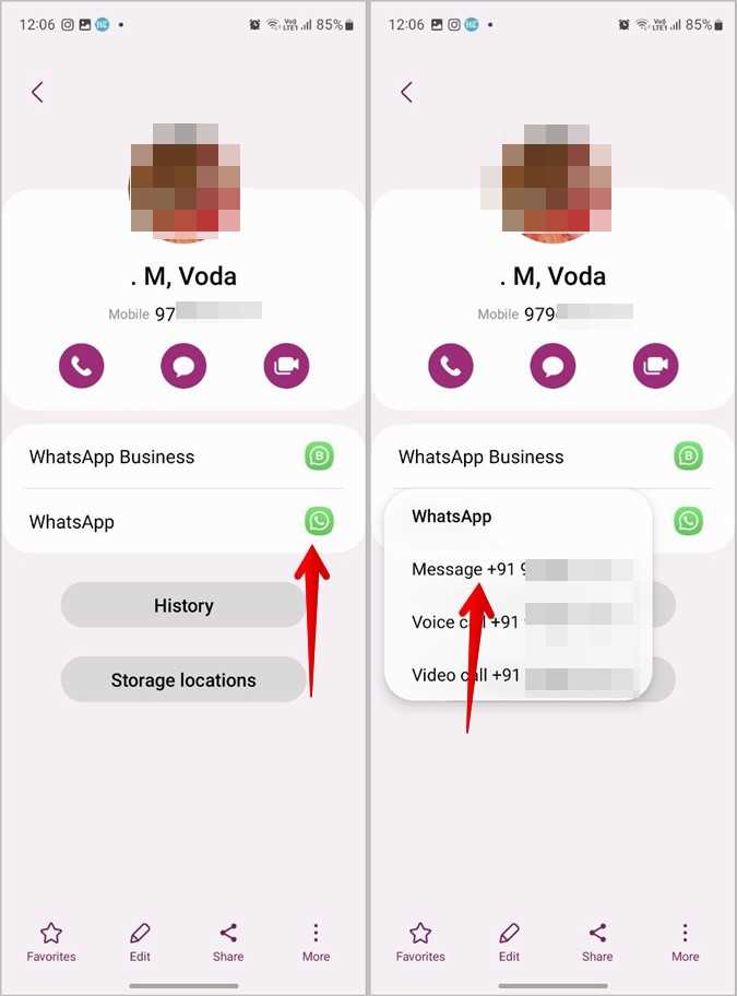 Настройка WhatsApp для удобной отправки сообщений