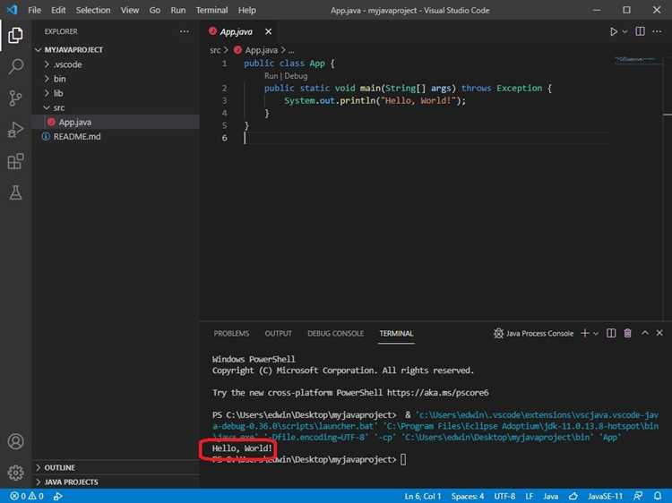 Установка расширений для поддержки Java