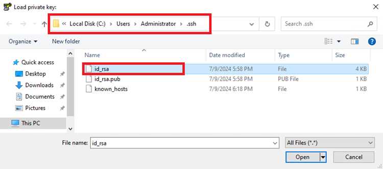 Конфигурация сеанса в PuTTY для Cisco-устройства