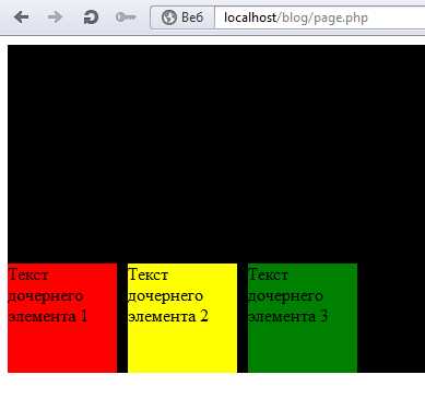 Прижатие футера с использованием flex-контейнера