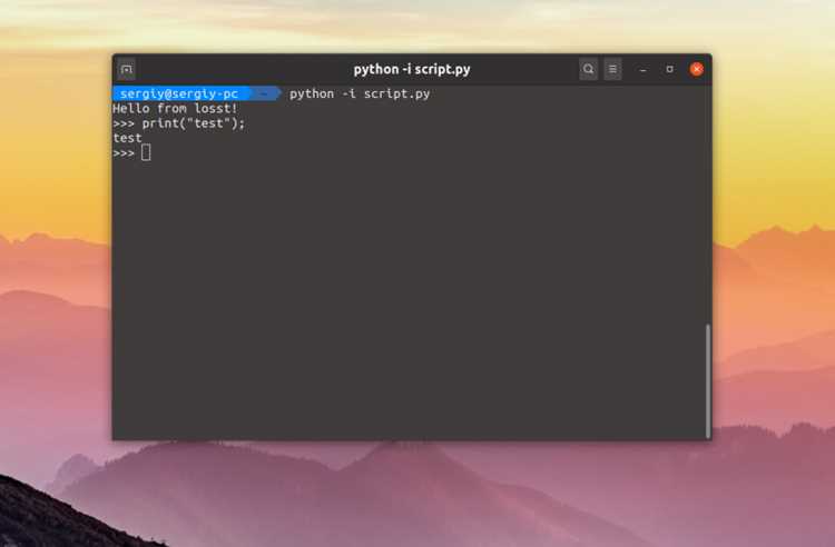Как работать с python в linux