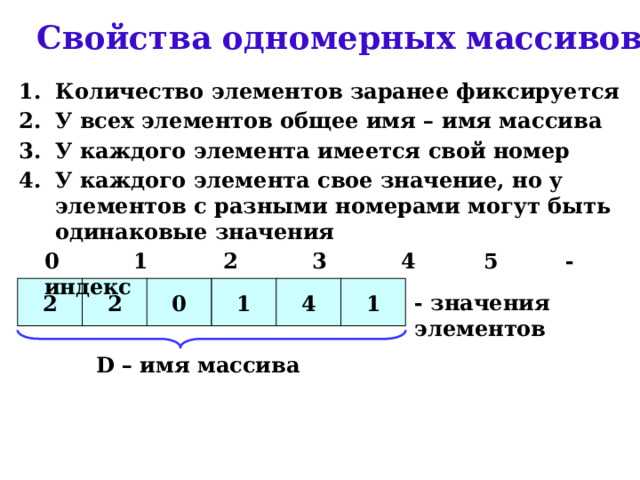 Преобразование одномерного массива через встроенные функции языка