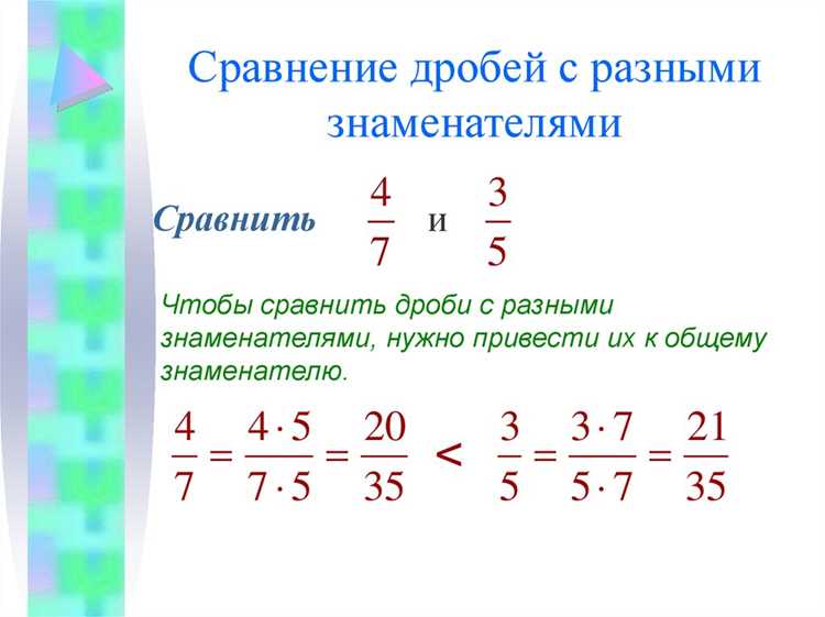 Работа с отрицательными числами при сравнении дробных частей
