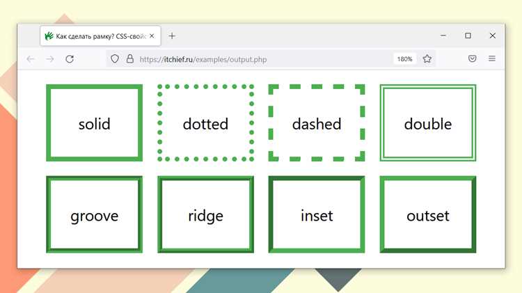 Как убрать рамку в html