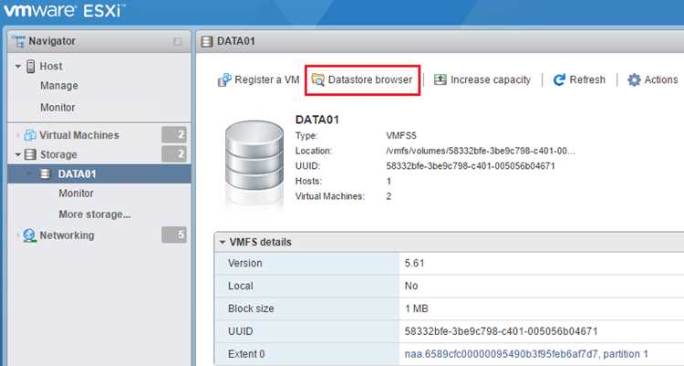 Проверка используемых виртуальных машин перед удалением datastore