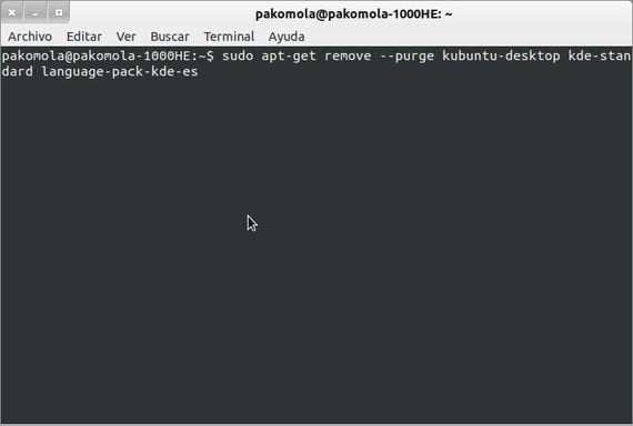 Удаление пакета kde-plasma-desktop через терминал