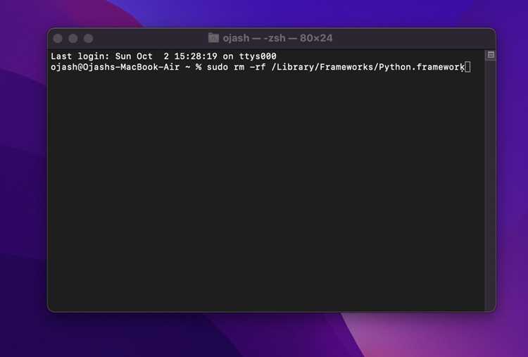 Проверка установленных версий Python на Mac