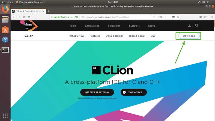 Активация лицензии CLion и ввод учетных данных