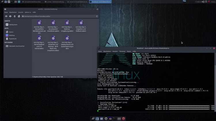 Обновление зеркал и базы пакетов Arch Linux