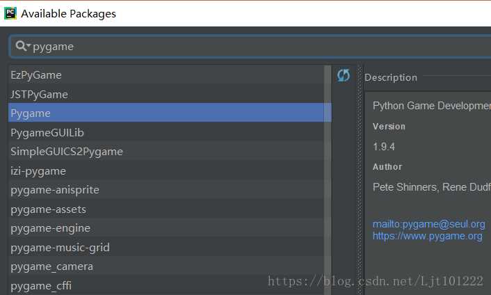 Установка Pygame через встроенный терминал PyCharm
