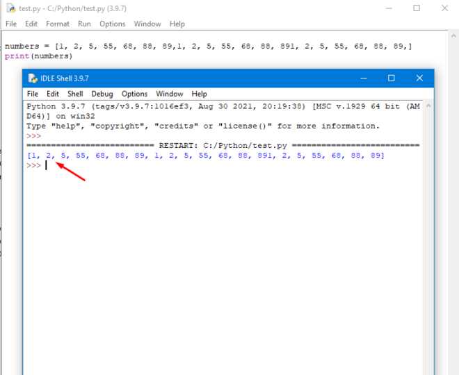 Определение строк через свойства массива NumPy