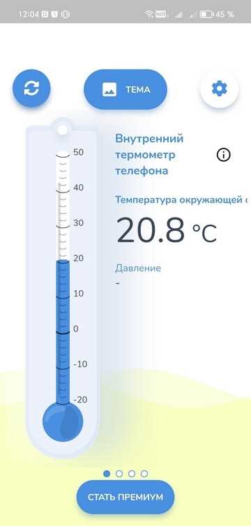 Оценка температуры по ощущениям тела