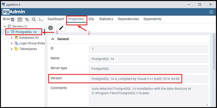 Определение версии PostgreSQL в приложениях через параметры подключения
