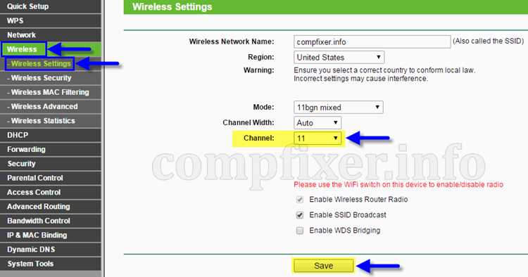 Включение 14 канала в параметрах WiFi на Windows