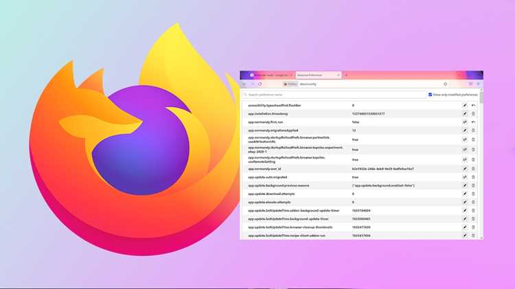 Настройка параметров HTML5 через about:config