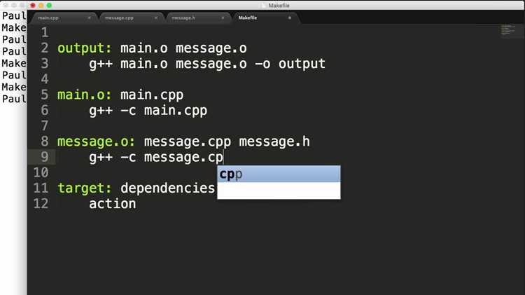 Проверка и устранение ошибок при запуске Makefile