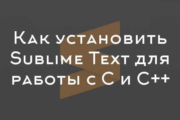 Пример сборки для C++ с g++:
