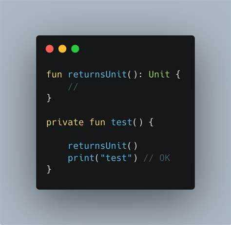 Kotlin unit как убрать