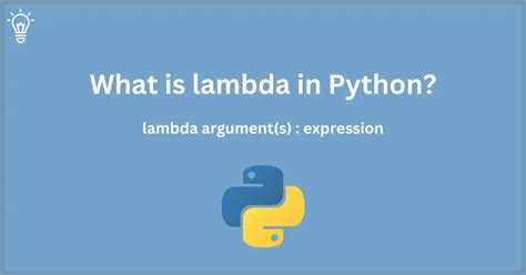 Lambda в Python: что это и как работает
