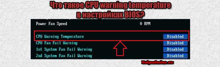 Как найти настройку Over temperature protection в BIOS
