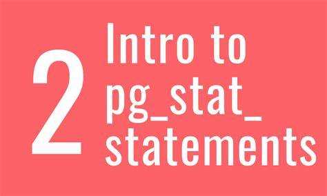 Установка расширения pg_stat_statements