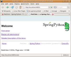 Основные компоненты Python spring и их функции