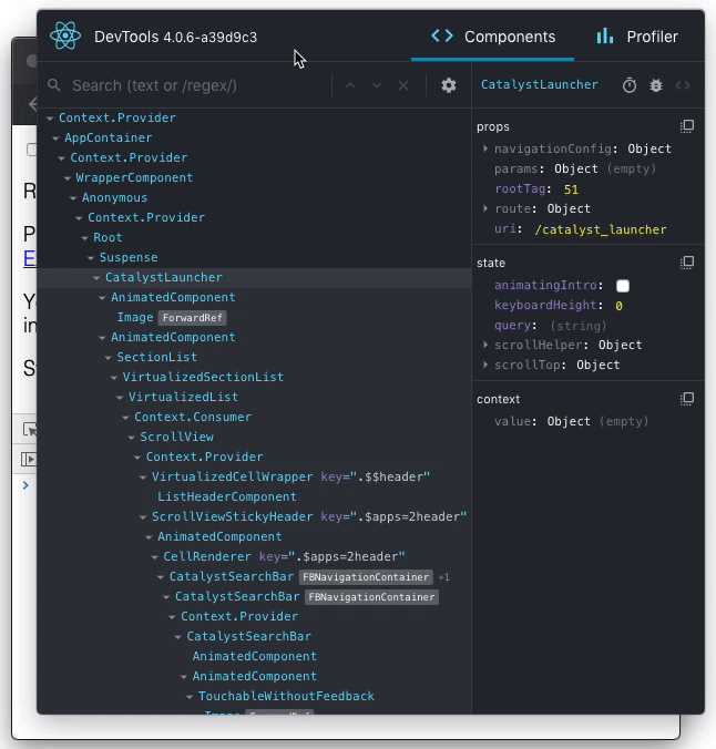 Отслеживание состояния и props через Backend JS