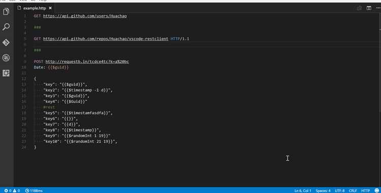 Создание первого HTTP-запроса в VS Code