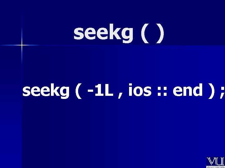 Перемещение курсора в потоке с помощью seekg и ios::beg, ios::cur, ios::end
